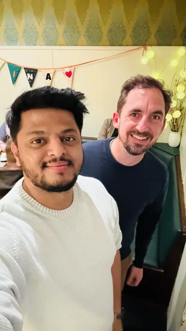 Yuvraj with Janus Boye in Frankfurt