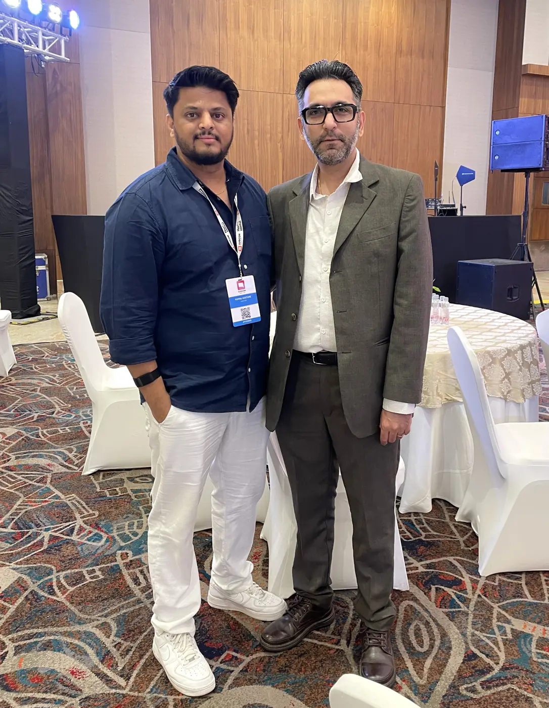 Yuvraj with a fellow attendee at SUGCON India 2026